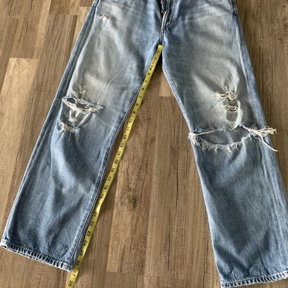 Womens COH Citizens of Humanity Cora High Rise Relaxed Crop Button Fly Jeans 28 - Picture 7 of 10